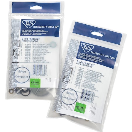 T&S Brass B-0107 Spray Valve Repair Kit, B-10K B-10K*****##*